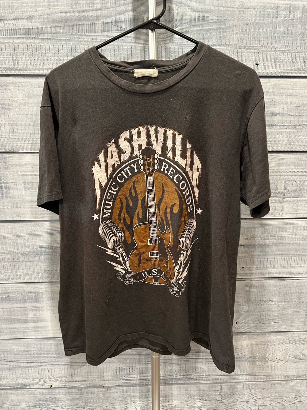 Altar'd State Black Graphic Nashville Guitar Tee
